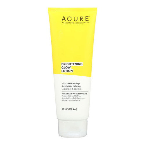 Acure Brightening Glow Body Lotion, 8 Oz